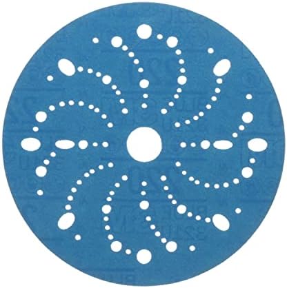3M Hookit Blue Discive Disc 321u Multi Hole, 36177, 6 in, 220, 50 דיסקים לקרטון