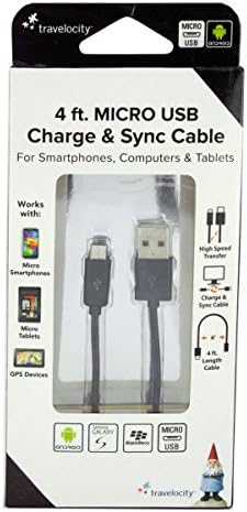 Travelocity Micro Micro Charge & Sync Cable - חבילה של 24
