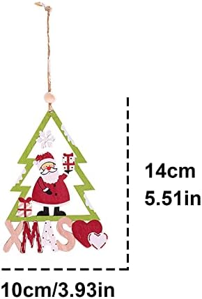 קישוטי עץ חג המולד תליונים תלויים מתאימים לחג המולד לחג המולד קישוטי חג חג המולד שולחן חג המולד שלג