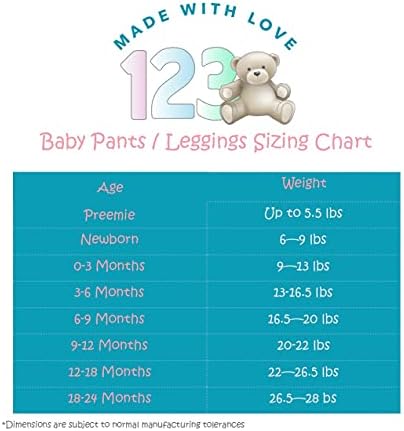 123 מכנסי סטרץ כותנה רכים דוב תינוק עם רגליים