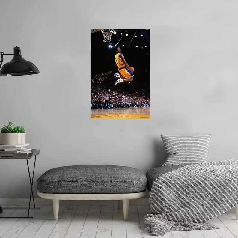 טטרי 12 18 אינץ בלתי מסגרת-סגנון כדורסל קובי בראיינט פוסטר ספורט אגדה כוכב חתם אמנות פוסטר בד קיר