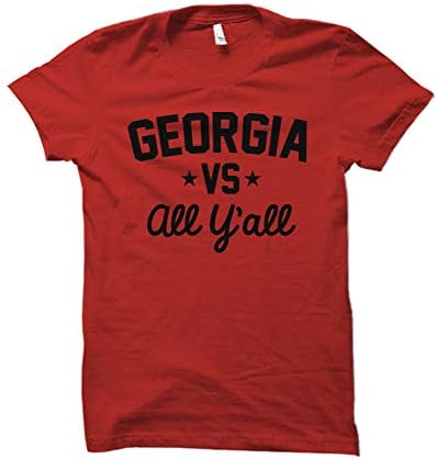 ג'ורג'יה לעומת כל חולצת הטריקו המכללתית (אדום