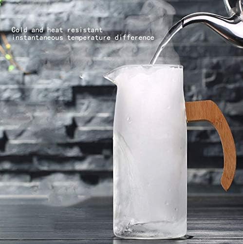 קנקן מים מזכוכית של Lkyboa עם קנק