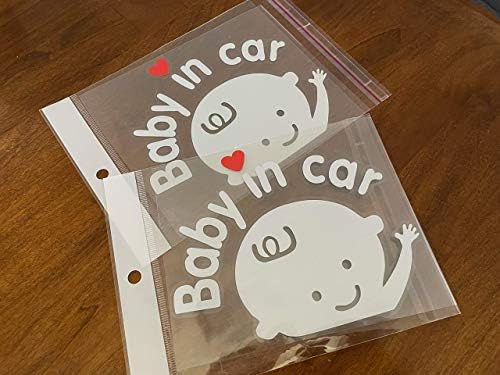 2 חרילים - תינוק במדבקות במכוניות מדבקות תינוק על סימן הסימן לבטיחות ברכב תינוק חמוד במדבקה מנופפת לרכב