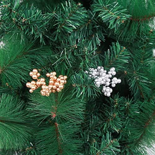 Ifotime חג המולד פירות ברי בוחרים פירות יער נצנצים מלאכותיים גבעול סימולציה ענפי עץ חג המולד בועת פירות