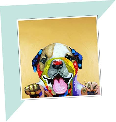 בעלי החיים ציור קיר שמן ציור קיר קישוט בית ציור חמוד כלב ציור דקורטיבי ציור ציור תליית תמונות