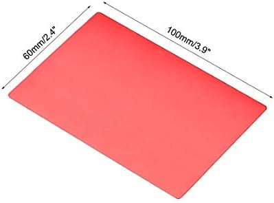 כרטיס ביקור מתכת ריק 100x60x0.6 ממ צלחת אלומיניום אנודיזית להדפסת לייזר DIY אדום