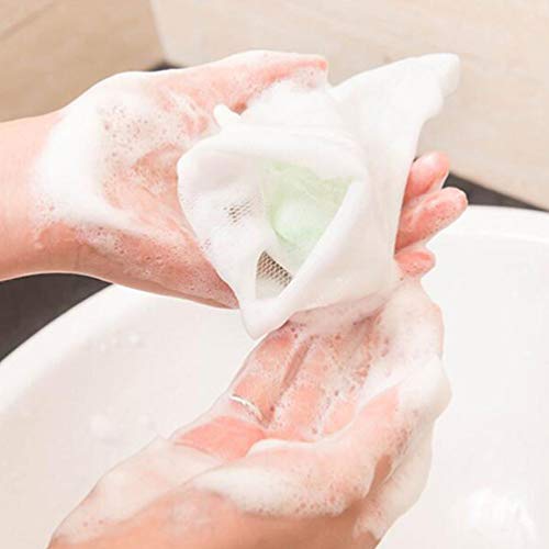 20 יחידות בעבודת יד סבון בועת רשת שקיות פילינג רשת סבון סבון שק שומר שרוך מחזיק שקיות עבור פנים