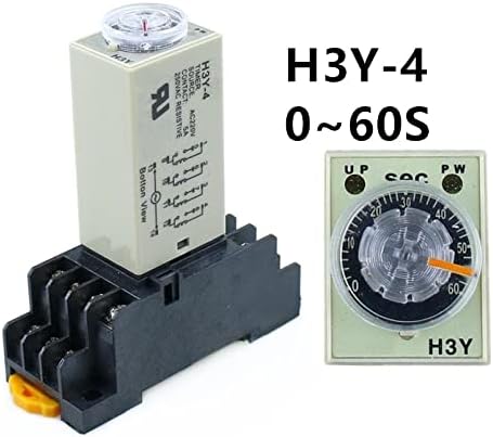 Gummmy H3Y-4 0-60S POWER ON בזמן עיכוב TIMER TIMER DPDT 14PINS H3Y-4 DC12V DC24V AC110V AC220V