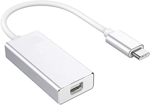Zhiyuan® USB C למיני מתאם DisplayPort, USB סוג C למיני DP מתאם כבלים 4K 60Hz Thunderbolt 3 - כסף