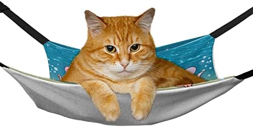 חתול ערסל מתחת למים חתול מיטת כלוב חלון מוט תליית שטח חיסכון עבור חיות מחמד קטנות 16.9 איקס 13