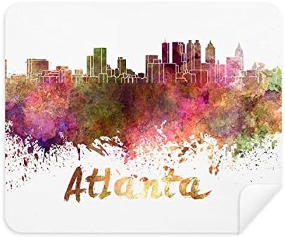 אטלנטה אמריקה עיר צבעי מים ניקוי בד מסך מנקה 2 יחידות זמש בד