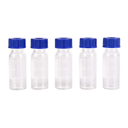 Deschem 10 pcs 2 מל זכוכית ברורה צלילה אוטומטית בקבוקונים בורג חוט בורג כתיבת נקודה עם מכסה ובקבוק מגיב