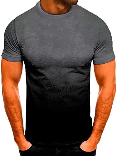 חולצת טריקו לגברים - שיפוע לגברים שרוול קצר חולצות טירט