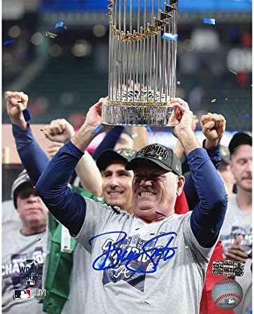 בריאן סניטקר חתם על אטלנטה ברייבס לא ממוסגר 8 × 10 MLB צילום - גביע החזקה - תמונות MLB עם חתימה