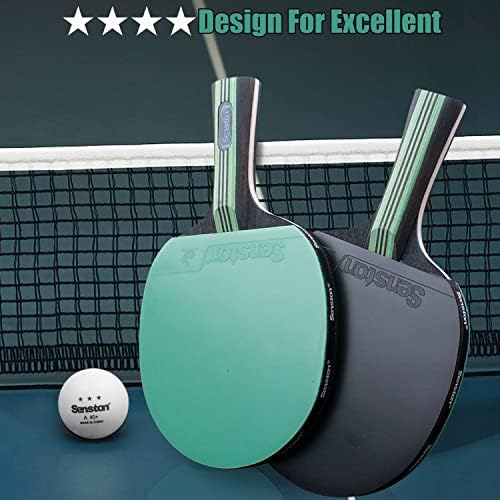 סנטון פינג פונג משוט שולחן טניס משוט, אידיאלי לבידור או תחרות - פינג פונג משוט עם מהירות, שליטה וסיבוב מתקדם
