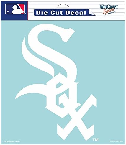 Wincraft MLB Chicago White Sox מדבקה חתוכה, 8 x8, צבע צוות
