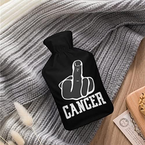 סרטן FCK אצבע אמצעית גדולה קטיפה שקית מים חמים זריקת מים גומי חמוד בקבוק מים חמים בקבוק כף רגל חמה