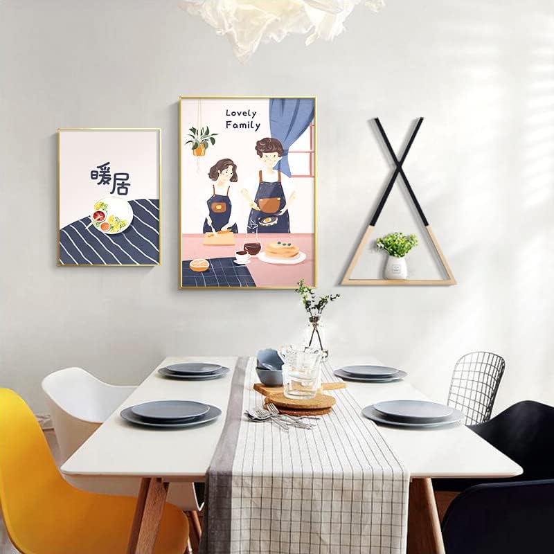 נורדי סגנון מסעדת קישוט ציור חם אוכל חדר שולחן תליית ציור שילוב יצירתי סלון רקע קיר ציור מטבח מוראל,