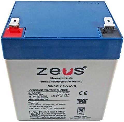 Zeus 12V 5 AH סוללת חומצת עופרת נטענת PC5-12F2