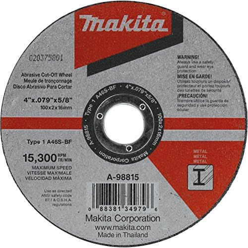 Makita A-98815-25 4 x .100 x 5/8 גלגל ניתוק