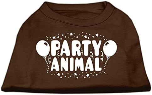 מוצרי חיות מחמד של מירג 'מסיבה לחיה, חולצה הדפסה חומה