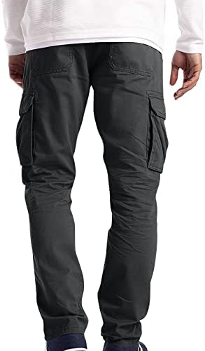 מכנסי מטען של ג'ורסה לגברים, מכנסיים גדולים וגבוהים של מכנסי עבודה מזדמנים מכנסי טיול קלים חיצוניים מכנסי