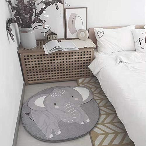 צלרטון עגול מעגל פיל משתלה שטיח רצפת פליימטים זוחלים שמיכת משחק מחצלת שמיכה לקישוט חדר משחקים