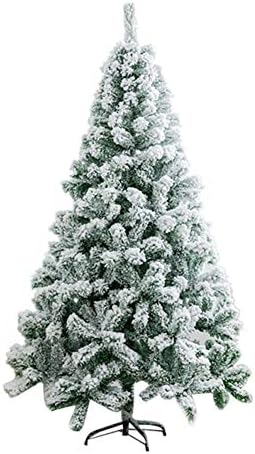 ZPEE לבן PVC עץ חג מולד, שלג מלאכותי נוהר עץ חשוף עם עמדת מתכת קל להרכבת עץ האורן לא-1.2M