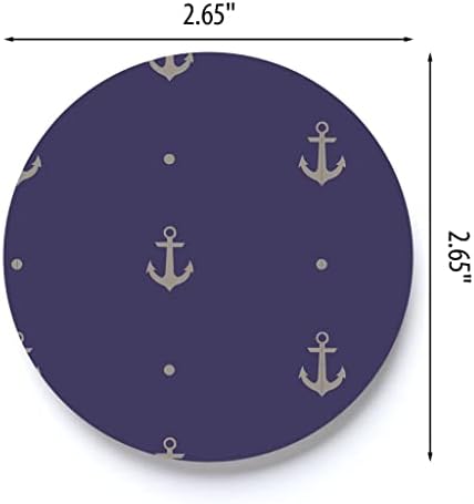 עוגנים ימיים אולטרמרין כחול 2.75 x 2.75 חופי מכוניות קרמיקה חבילה של 2