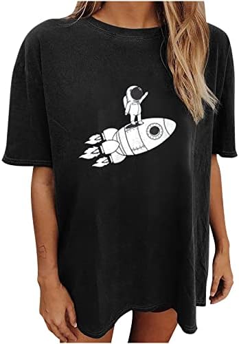 חולצות קיץ y2k לנשים דפסת וינטג 'טרנדי