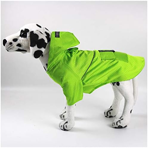 Delifur אטום למים כלב גשם מעיל גשם כלב פונצ'ו ז'קט Rainng מעיל גשם רפלקטיבי לחתולי כלבים בינוניים קטנים