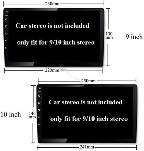 9 אינץ רכב רדיו פאשיה מסגרת עבור טויוטה פריוס 2010-2015 שחור נגן לוח דאש ערכת התקנה סטריאו מסגרת