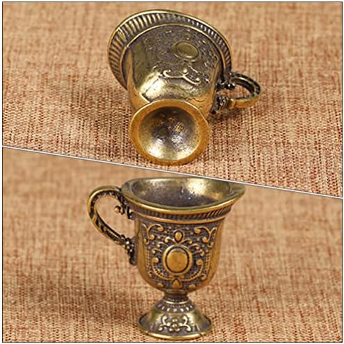 סטובוק בציר יין משקפיים מזבח כוסות קדוש מים מציע כוס טיבטי בודהיסטי פולחן כוס מימי הביניים גביע כוס ההקרבה כוס