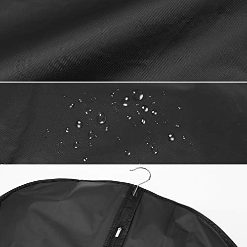 10 חתיכות שחור בגד מקרה שמלת מקרה אחסון לטווח ארוך של מעיל מעיל בגדי חליפת הגנה מפני אבק עש נזק.