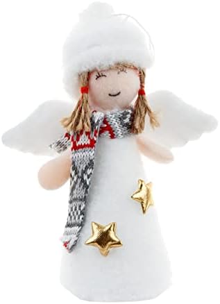 קישוטי מלאכים חג המולד בובת מלאך קישוטי תליית קישוטי עץ חג המולד קישוטי קטיפה חמודה תליון בובה מלאך קישוטי חג