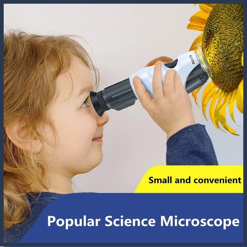 ZLXDP 100X מיקרוסקופ טלפון נייד עם קליפ טלפון נייד, זכוכית מגדלת מיקרוסקופ כף יד, ניסוי מדעי לילדים