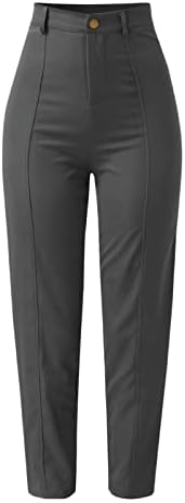 מכנסי טרנינג נשים קיץ גבוה מותן רחב רגל מכנסיים קלוז סרבל מזדמן מוצק נשים בגדי עבודה עסקים
