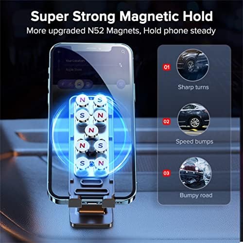 מגנטי רכב טלפון מחזיק מעמד 360 תואר נייד סלולרי מגנט הר תמיכה