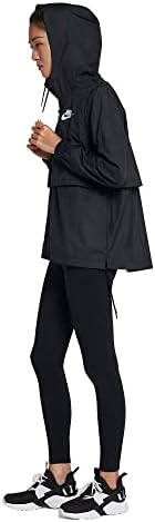 נייקי ספורט להדוף יסודות שחור / שחור / לבן 3352-010 נשים של ארוג מעיל