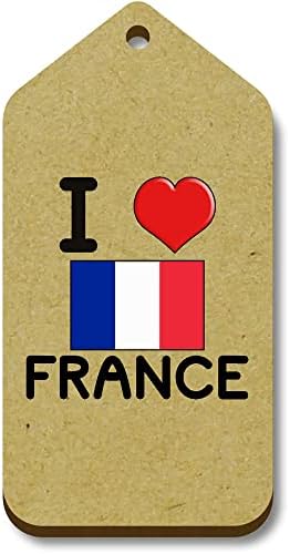 אזידה 10 איקס' אני אוהב את צרפת ' 66 מ מ איקס 34 מ מ תגי מתנה