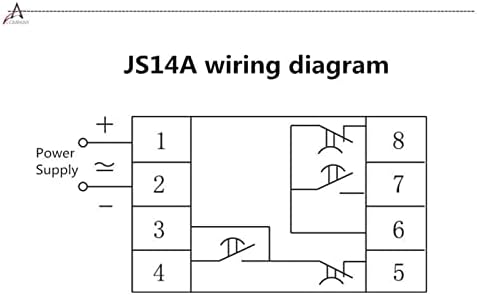 SJSW JS14A חשמל ממסר זמן אלקטרוני על טרנזיסטור בקרת עיכוב מסוג AC220V 120S זמן פנל דלפק