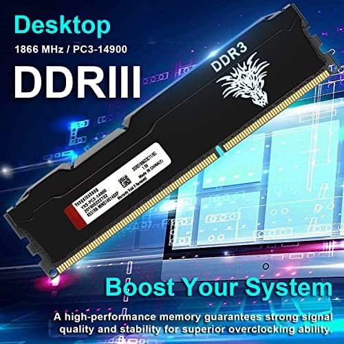 Yongxinsheng DDR3 32GB ערכת שולחן עבודה שולחן עבודה RAM 1866MHz PC3-14900 UDIMM NONE ECC UNFOFFED