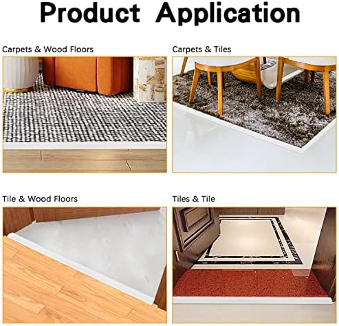 רצועת מעבר רצפה דבק עצמי, שטיח PVC וקצוות רצפה רצועה מתאימה למעבר סף שטיחים