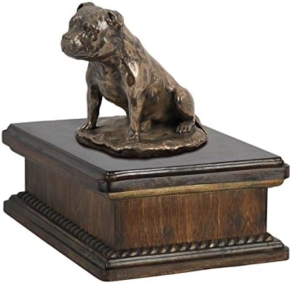 סטפורדשייר בול טרייר, זיכרון, כד לאפר של כלב, עם פסל כלב, בלעדי, ארטדוג