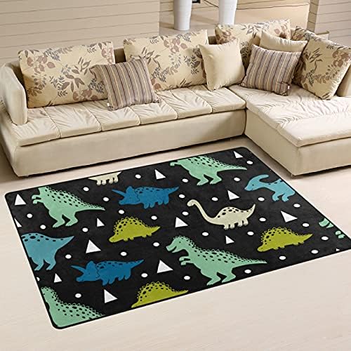 דינוזאורים חמודים דפוס שטיחים גדולים של שטיחי שטיחים של משתלת פליימת שטיח לילדים משחק חדר שינה חדר חדר שינה 31x20