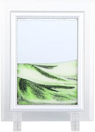 Uxzdx 3d נוף חול נע מסגרת תמונה נוזלית צביעת נוף ציור זכוכית קישוטים שולחן קישוטי שולחן