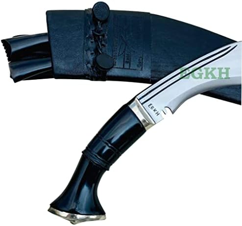 ספק קוקרי הוותיק נפאל -13.5 סמל ח'וקורי - סכין הנושא ההיסטורי - סכין פחמן מדורג גבוה EGKH Blade Blade