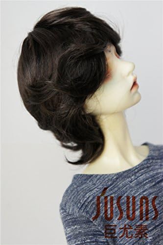 1/3 SD Dod Doll Wigs JD075 8-9 אינץ '21-23 סמ קצר קופידון קופידון מתולתל מוהיר שיער BJD