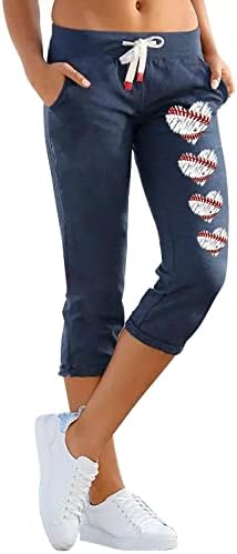 מכנסיים רופפים של מיאשוי לנשים מותניים אלסטיים דפוס דפוס דפוס צבע מוצק מכנסי טרנינג נשים מכנסיים מזדמנים מגף מזדמן